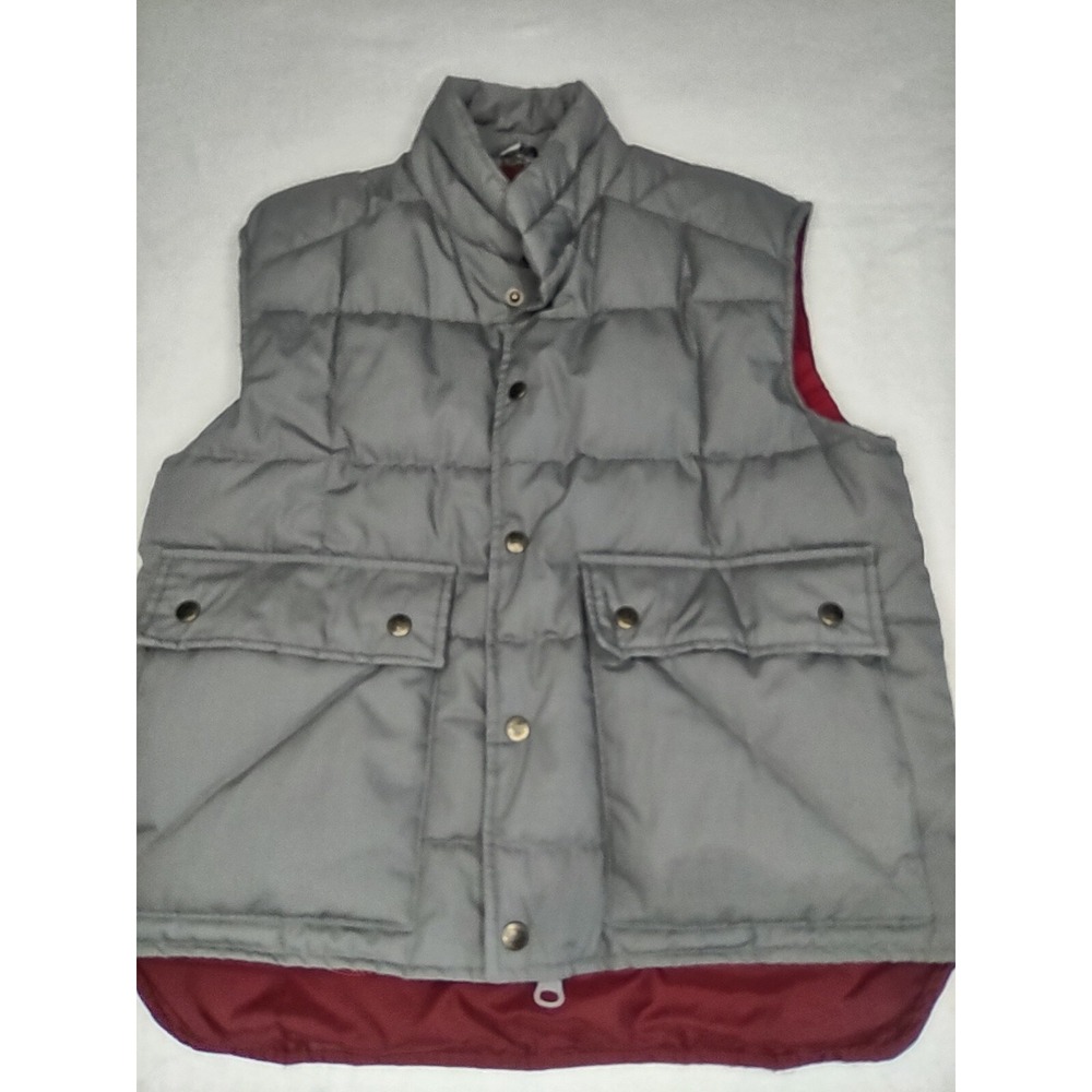 Down Designs Puffer‎ Vest Small Gray 80% Down 20% Feathers. Warm